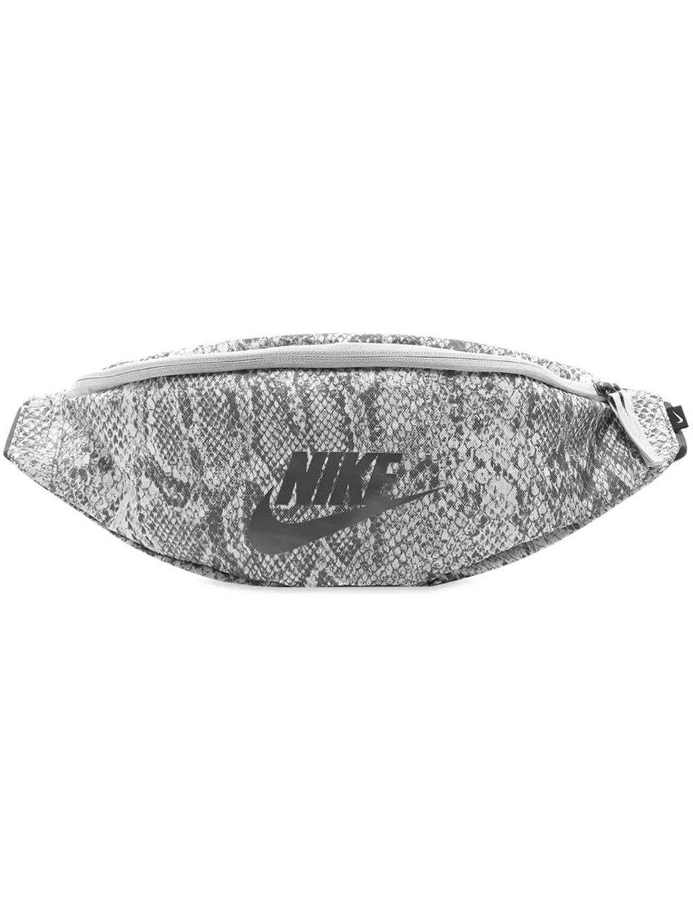 NEW with Tags! Unisex Nike Grey Snake-Print Belt Bag with Black Logo.